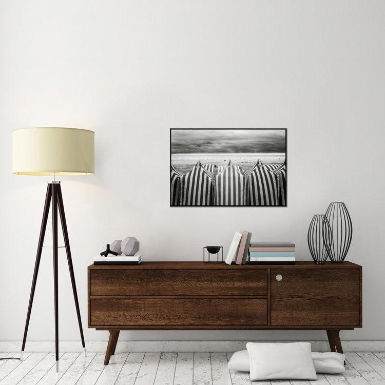 "On The Beach" Framed Canvas Giclee by Toni Guerra, 37x25"