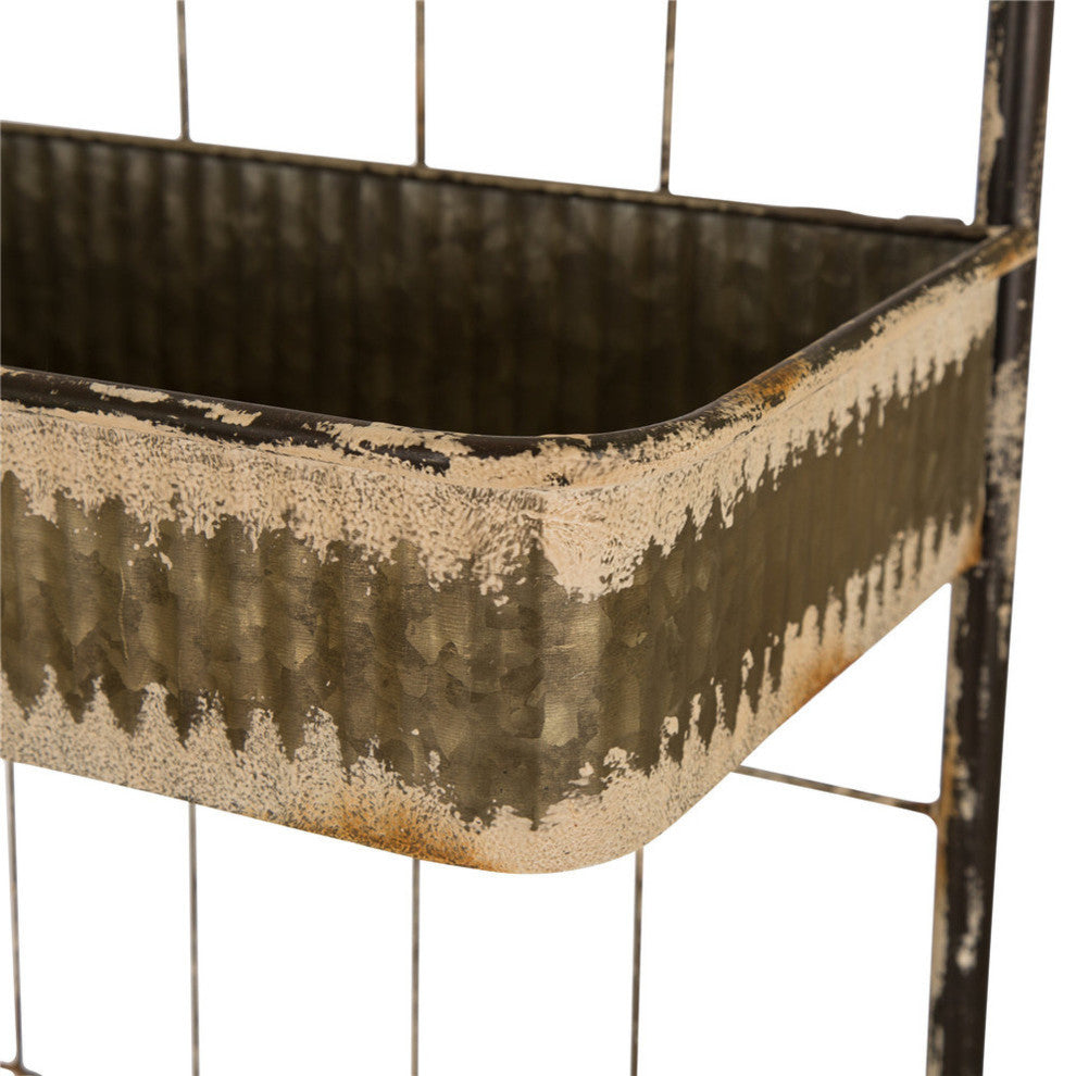68''H Farmhouse Metal Planter Stand