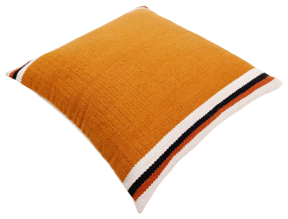 Southwestern Woven Bordered Stripe Throw Pillow, 20" x 20"