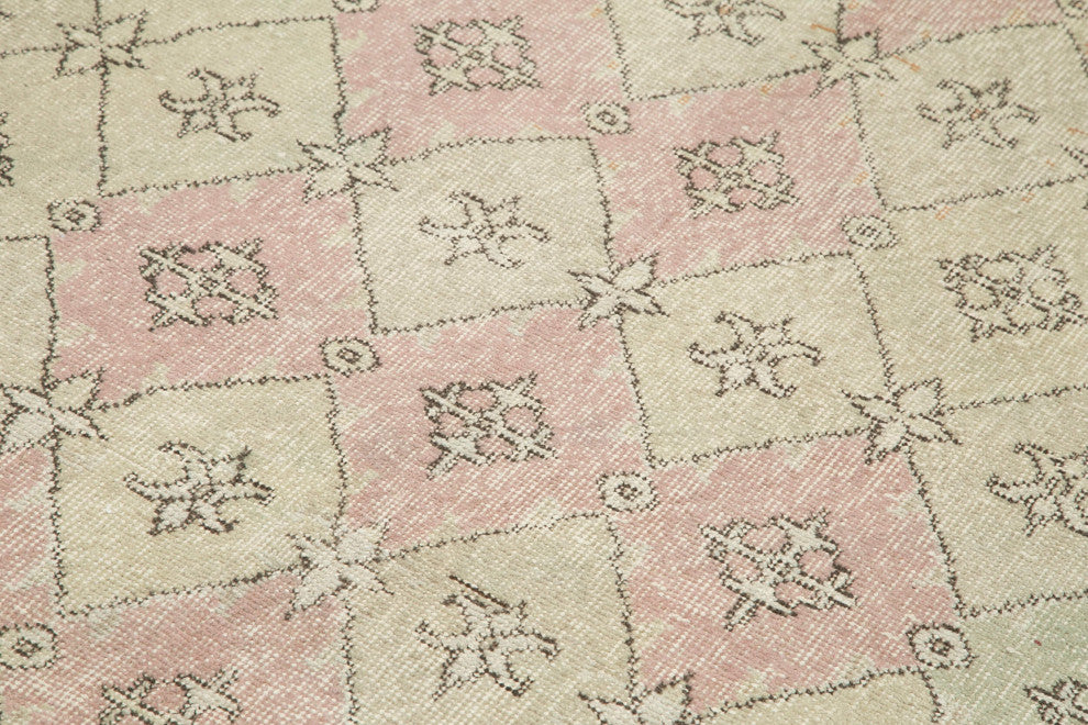 Rug N Carpet - Handwoven Turkish 5' 0'' x 8' 6'' Antique Vintage Rug