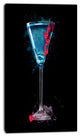 Cocktail Margarita with Berries, Modern Canvas Wall Art, 16"x32"