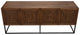 NOIR Furniture - Lanon Sideboard with Metal Base, Dark Walnut - GCON289DW