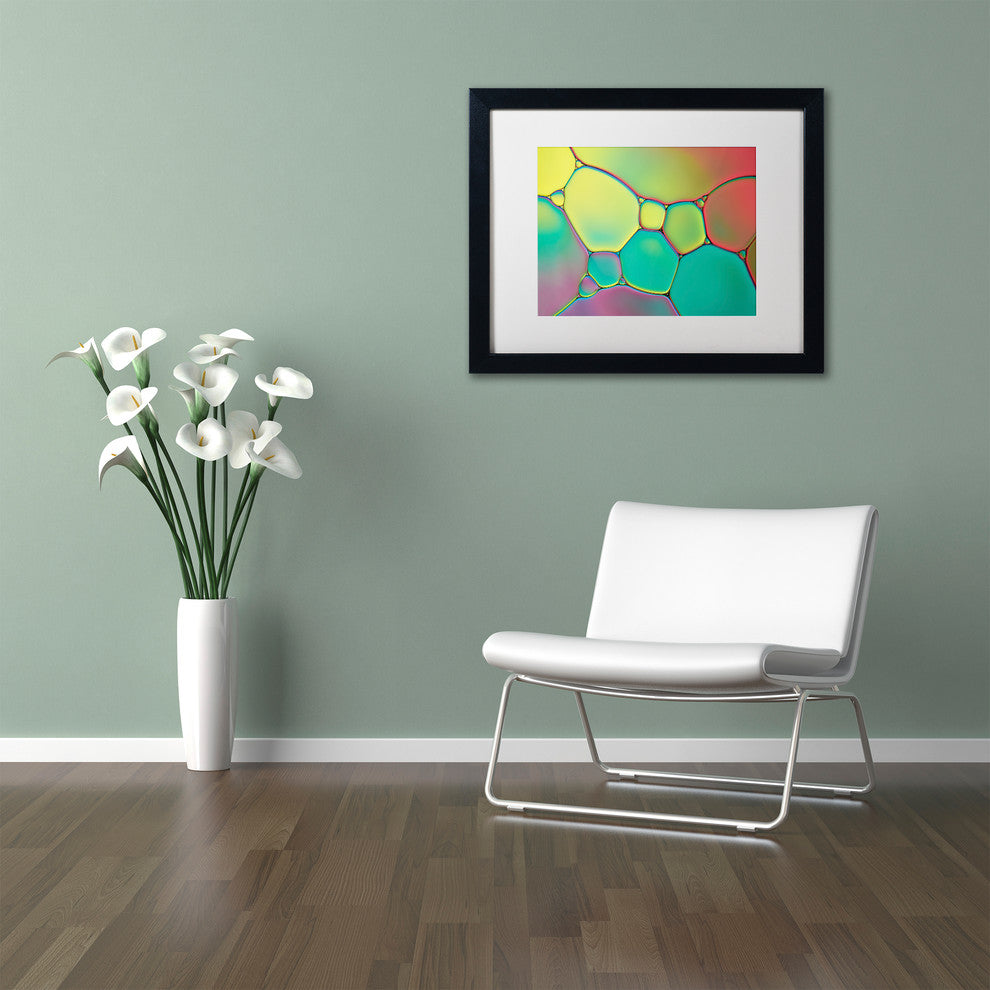 Cora Niele ''Stained Glass I'' Matted Framed Art