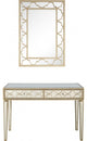 Champagne Glass Mirror and Console Table