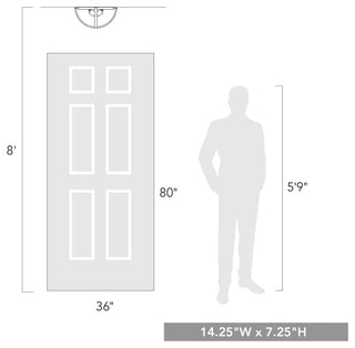 Colson Flush Mount, Matte Black