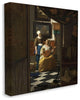 Love Letter Renaissance Woman Vermeer Classical Painting, 30"x30"