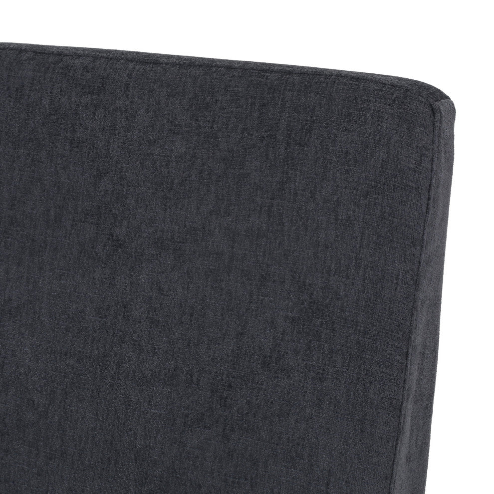 Plevna Fabric Upholstered Pushback Recliner, Charcoal and Brown