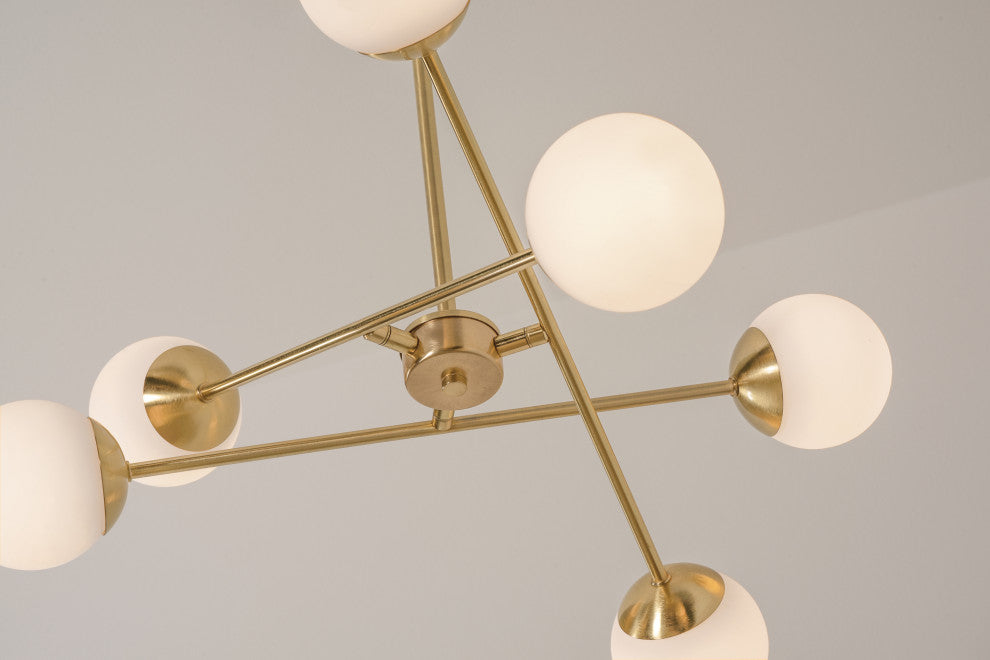 Pearl 24'' LED Pendant, Satin Brass
