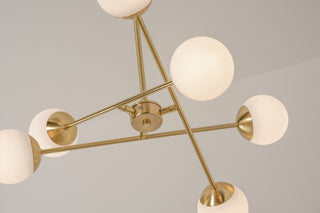 Pearl 24'' LED Pendant, Satin Brass