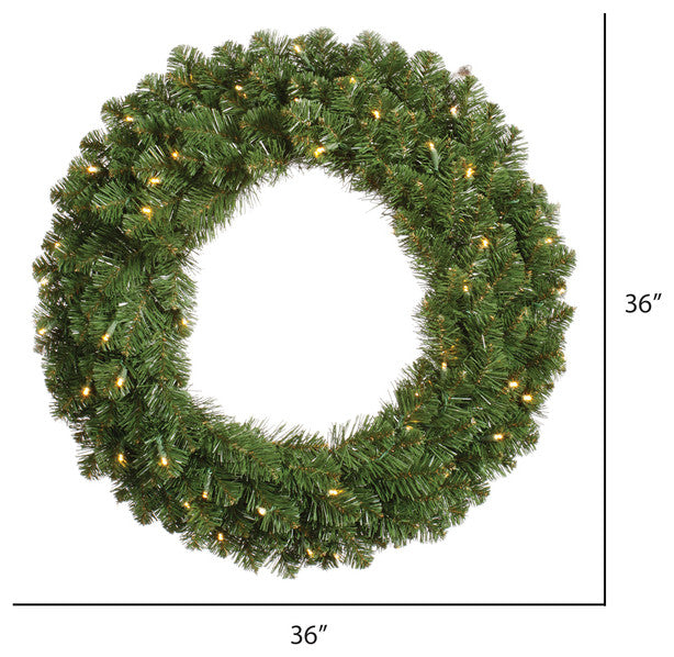 36" Grand Teton Wreath 100Wmwhtled