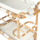 Butler Selena White Rattan Bar Cart