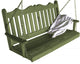 Cedar Royal English Porch Swing, Linden Leaf Stain, 6 Foot