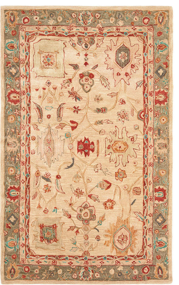 Safavieh Anatolia an511a Rug, Beige/Green, 8'0"x10'0"