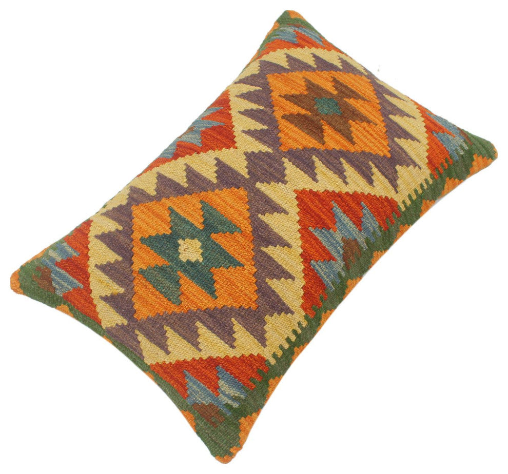 Turkish Boho Chic MacKie Hand Woven Kilim Pillow