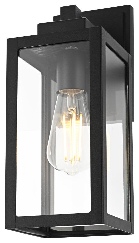 Home Living 13" Outdoor Wall sconce, Black
