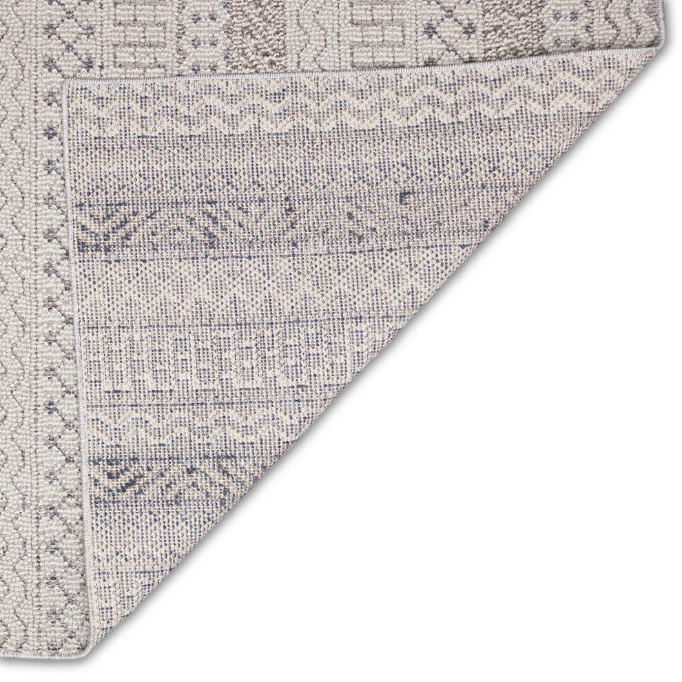 Dunes Geo Stripe Indoor/Outdoor Rug Silver 6'6"x9'3"
