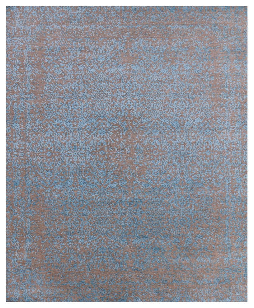 Persian Wool and Silk Hand-Knotted Rug 8' 2" X 10' 1" Q6248