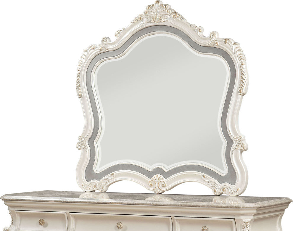 Chantelle Mirror, Pearl White