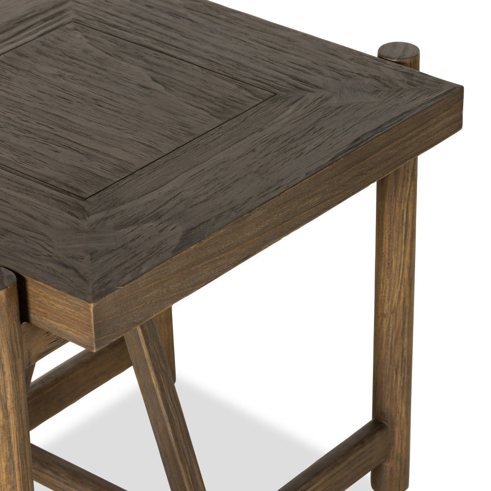 Goldthwaite End Table-Sienna Brown Pine