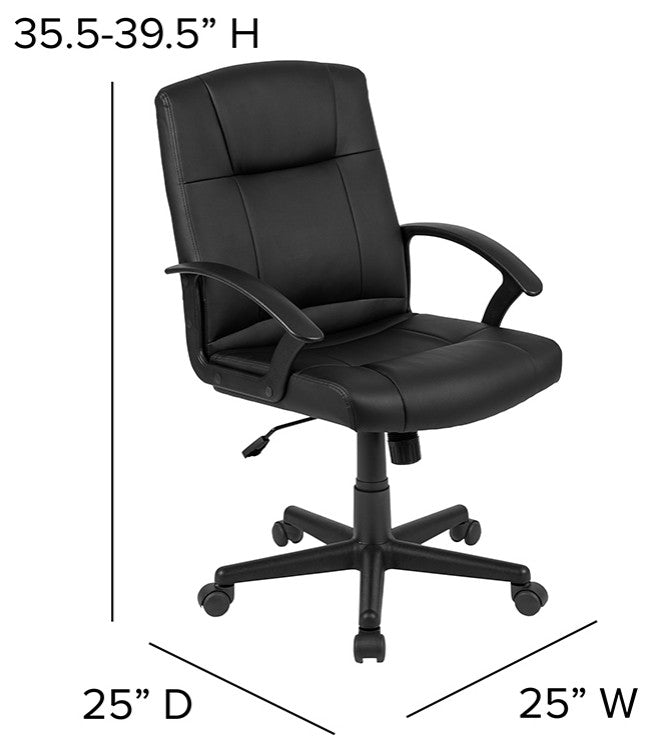Black LeatherSoft Task Chair