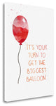 "Your Turn For Biggest Balloon" By Linda Woods, Giclee on Gallery Wrap Canvas