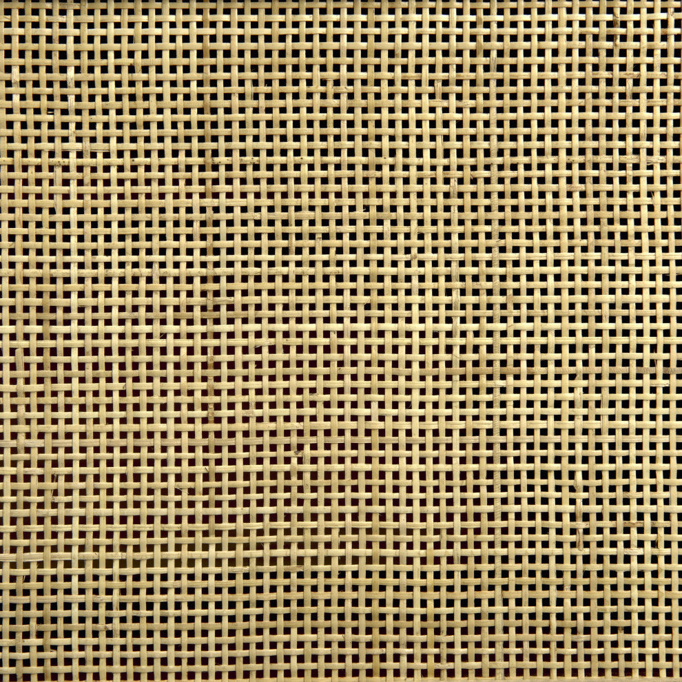 Set of Two Wood and Cane Storage Boxes