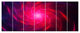 Pink Whirlpool Fractal Spirals, Abstract Art on Canvas, 83"x32", 7 Panels