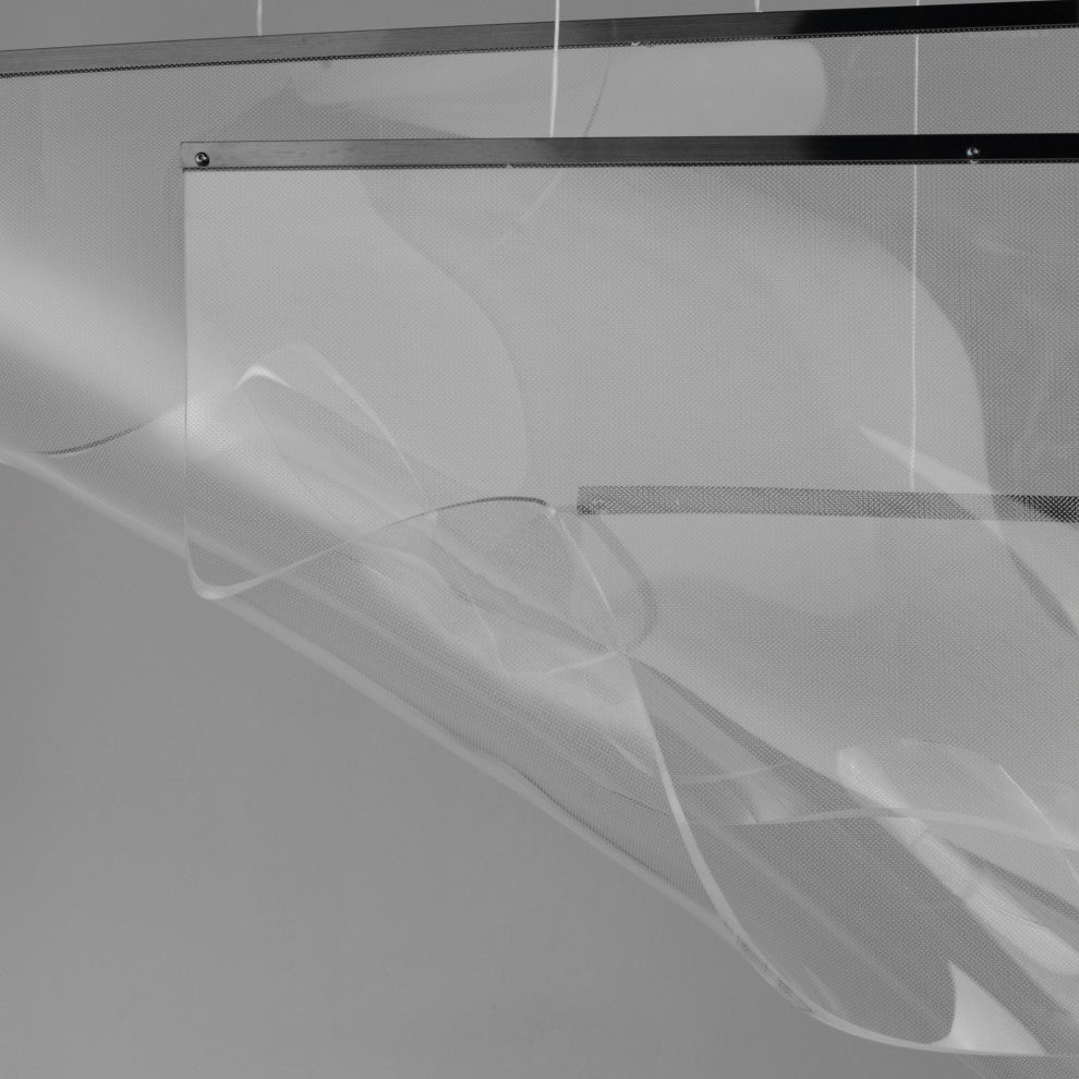 ET2 E24873-133 Rinkle 51\"W LED Multi Light Linear Abstract - Brushed Gunmetal