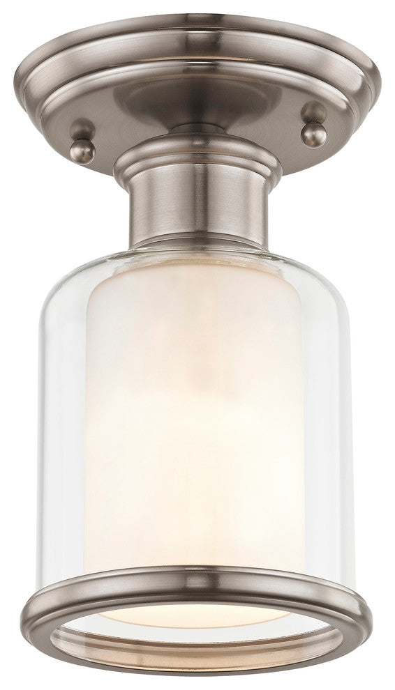 Middlebush 1-Light Ceiling Mount, Brushed Nickel