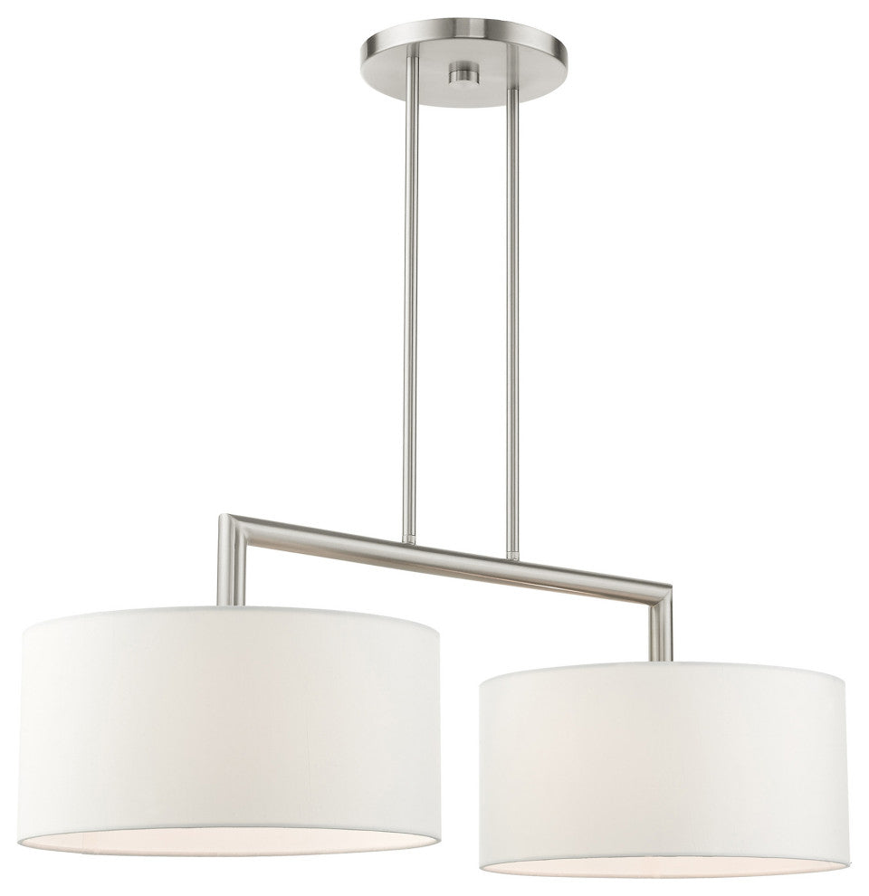 Brushed Nickel Timeless, Transitional, Linear Chandelier