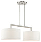 Brushed Nickel Timeless, Transitional, Linear Chandelier
