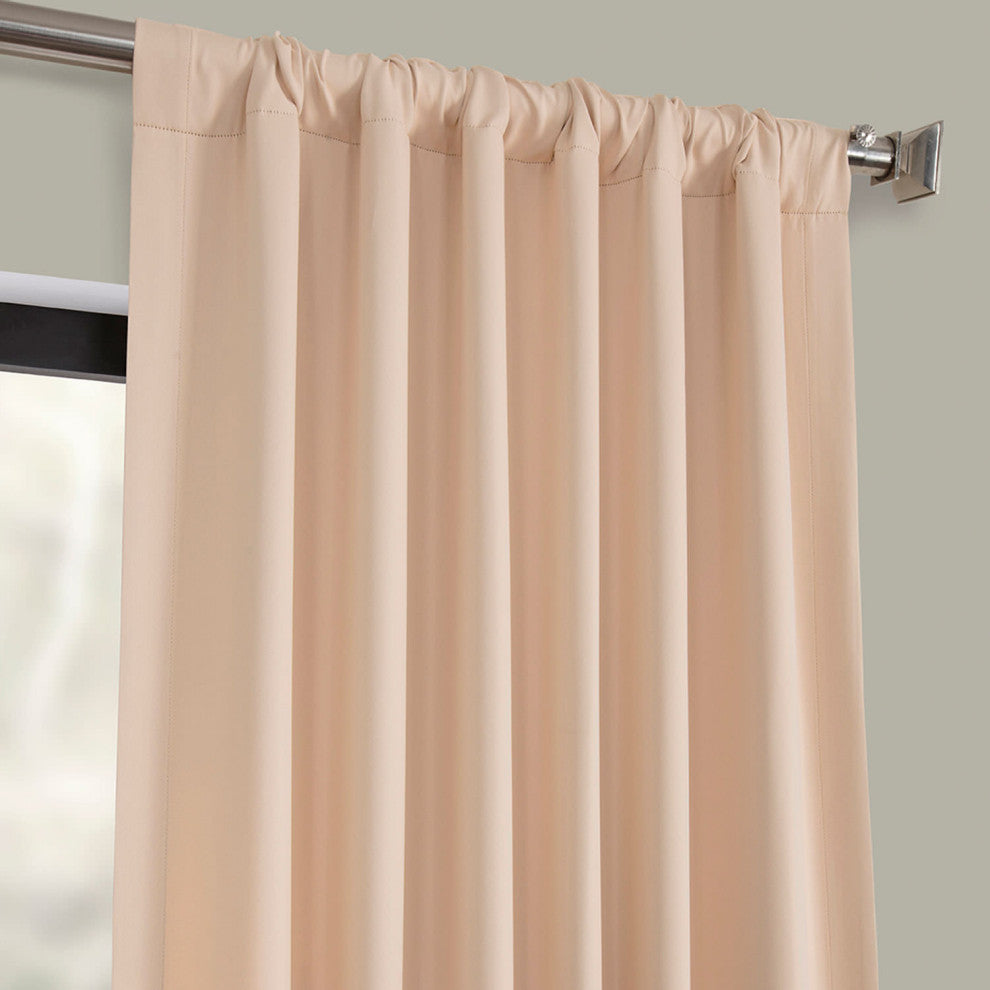 Room Darkening Curtain Panel Pair, Bellini Peach, 50"x96"