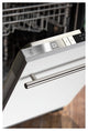 24" White Matte Top Control Dishwasher 120-Volt With Modern Style Handle