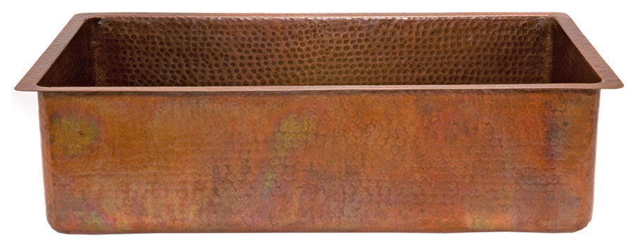 KSB33199 33'' Antique Copper Kitchen Single Basin Sink