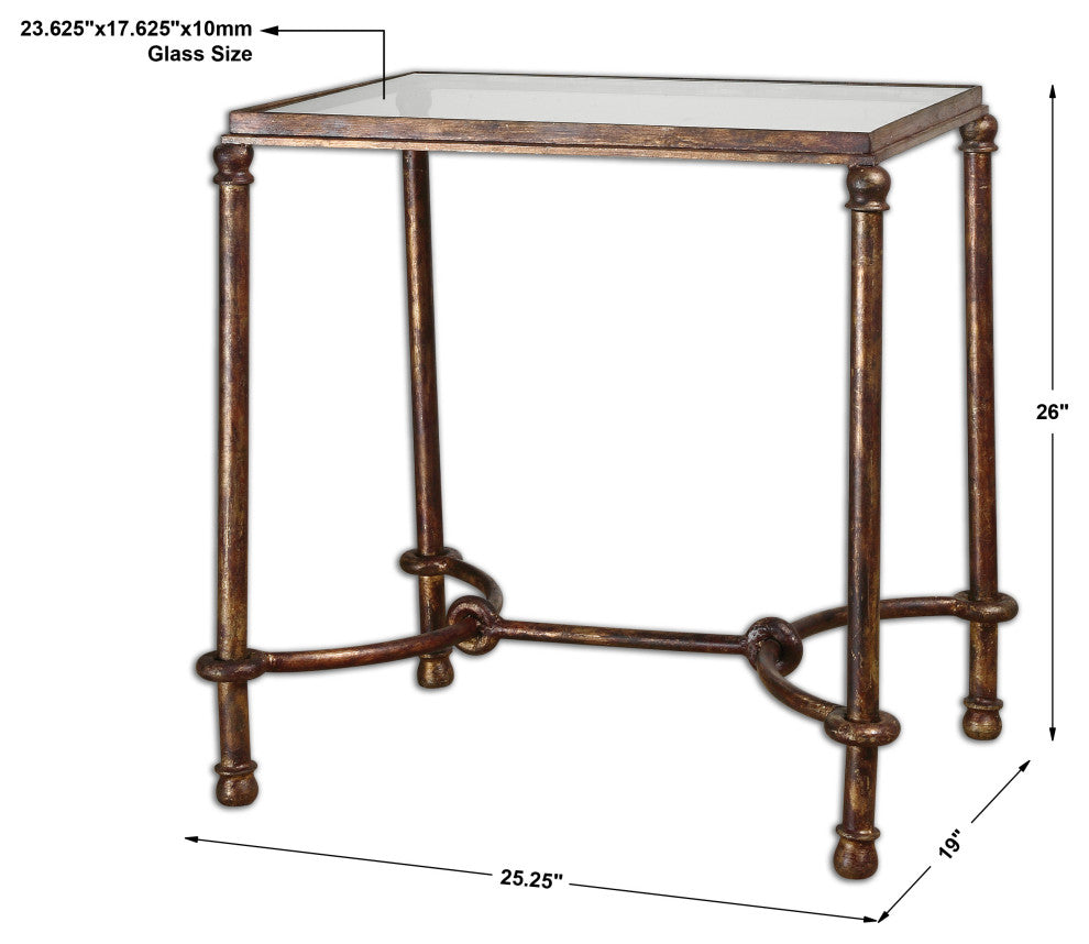 Uttermost Warring Iron End Table