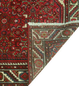 Fine Vintage Distressed Nahid Red/Ivory Runner, 3'11 x 9'11