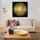 "Sunburst On Black I" by Abby Young, Canvas Print, 18"x18"