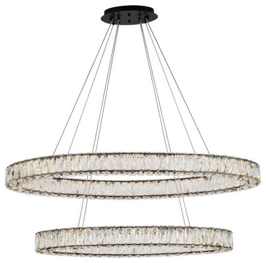 Modern Black 2-Light Pendant