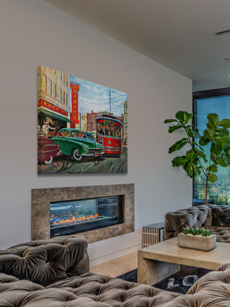 "Parallel Parking" Painting Print on Canvas by Thornton Utz