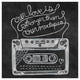 "Retro Cassette Chalk" Digital Paper Print by Mary Urban, 20"x20"
