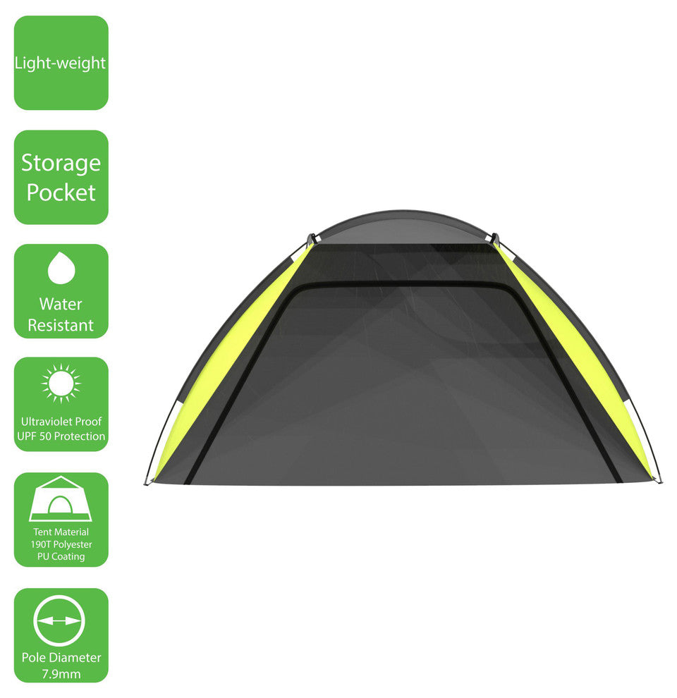Green Beach Tent, Sun Shelter for Shade with UV Protection By Wakeman Outdoors