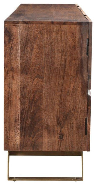 Timbergirl Seesham Live Edge Sideboard with Gold Legs