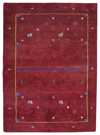 HAND KNOTTED LOOM SILK ECO-FRIENDLY AREA RUGS -6'x9',Rectangle,Red,Contemporary