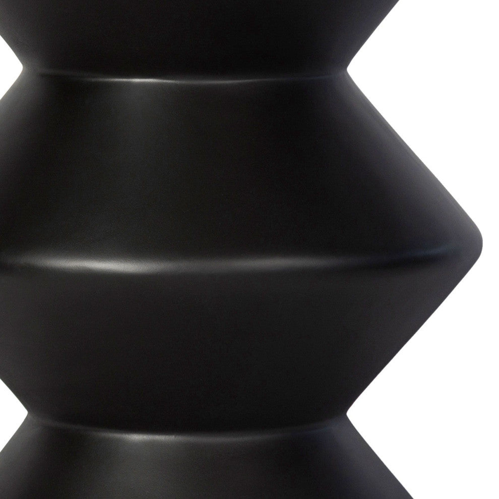 Misha Concrete Inverted Side Table, Black