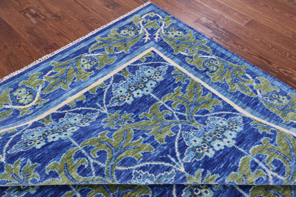 William Morris Hand-Knotted Wool Rug 8' 1" X 10' 3" - Q13645