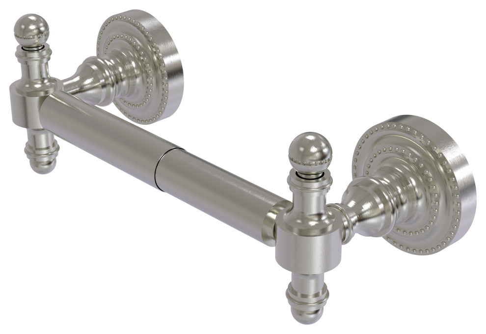 Retro Dot 2 Post Toilet Tissue Holder, Satin Nickel