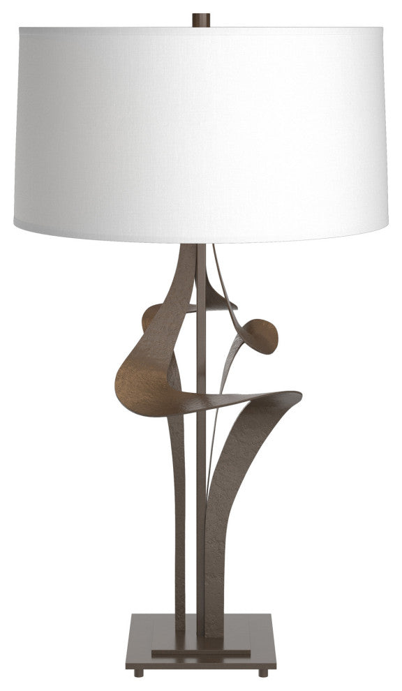 Antasia Table Lamp, Bronze, Natural Anna Shade