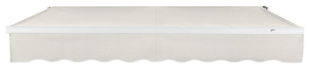 Awntech 20x10' Maui Right Motor Acrylic Fabric Retractable Awning, Oatmeal Tweed
