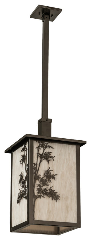 12" Square Hyde Park Bambuseae Pendant