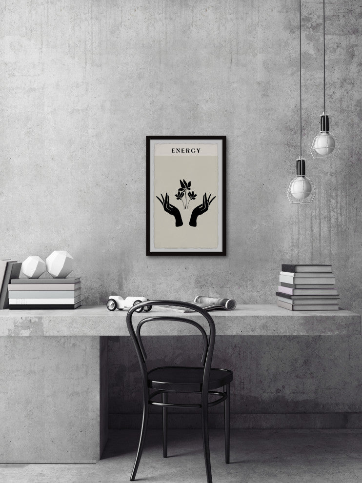 "Everything Is Energy" Framed Painting Print, 12x18